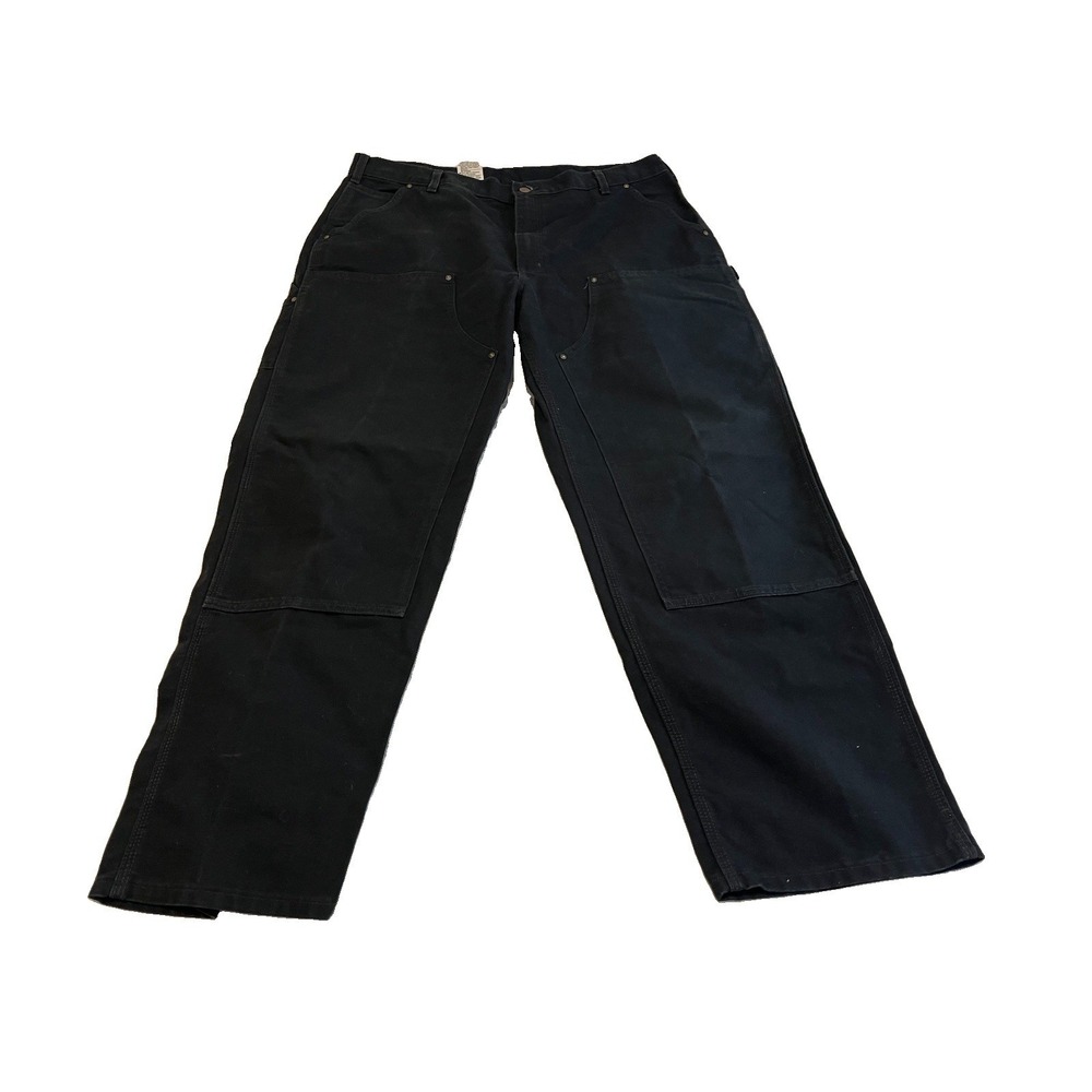 Carhartt Black Double Knees Loose Fit B136-BLK 40x32 Carpenter Pants - Picture 1 of 6